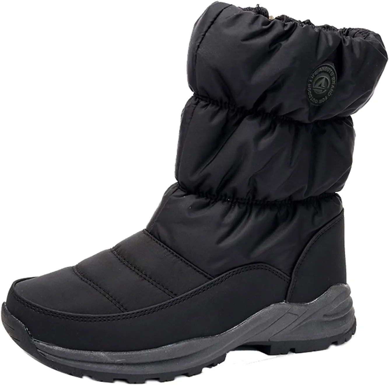 2023 New Women Winter Non-Slip Waterproof Snow Plush Ankle Boots Womens Winter Ankle Snow Boots Womens Slip on Winter Boots Wide Boots for Snow and Ice Women Botas Para La Nieve Para Mujeres