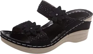 2024 Womens Wedge Sandals Dressy: Comfortable Orthopedic Sandals Summer Chunky Heels Fashion Walking Platform