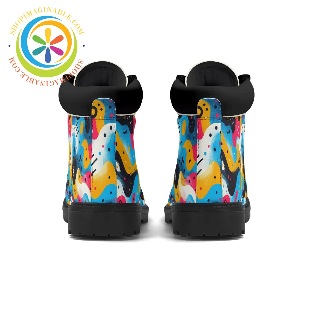 Abstract Swirl Ladies Boots