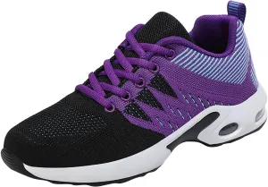 Air Cushion Sole Sneakers for Women Lightweight Casual Sneakers for Gym Travel Work Arch Support Walking Shoe