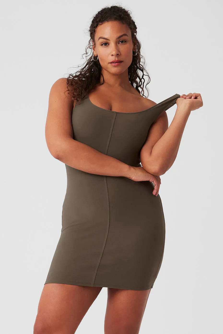 Alosoft Head Start Dress - Olive Tree