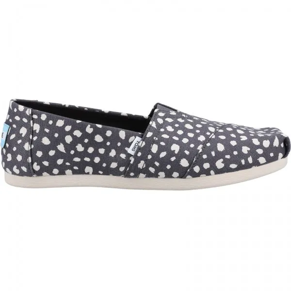 ALPARGATA WITH CLOUDBOUND Ladies Slip-On Textile Espadrilles Dark Grey