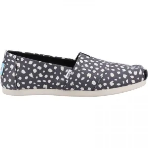ALPARGATA WITH CLOUDBOUND Ladies Slip-On Textile Espadrilles Dark Grey