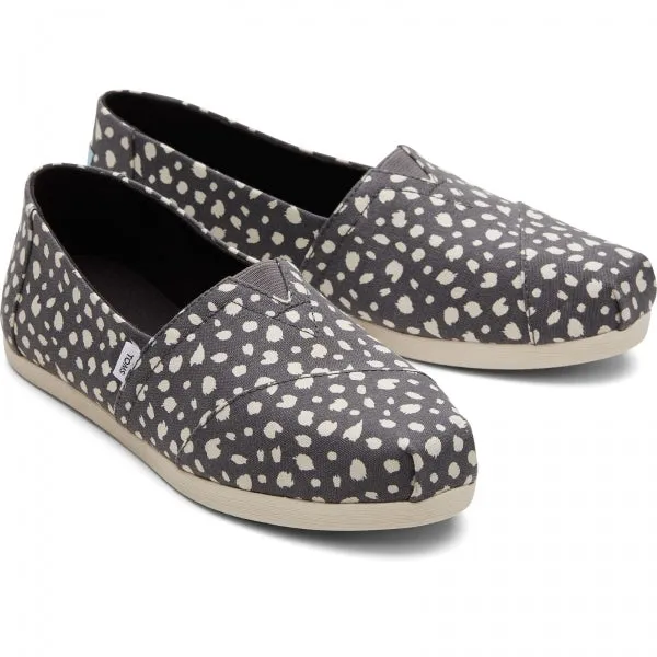 ALPARGATA WITH CLOUDBOUND Ladies Slip-On Textile Espadrilles Dark Grey