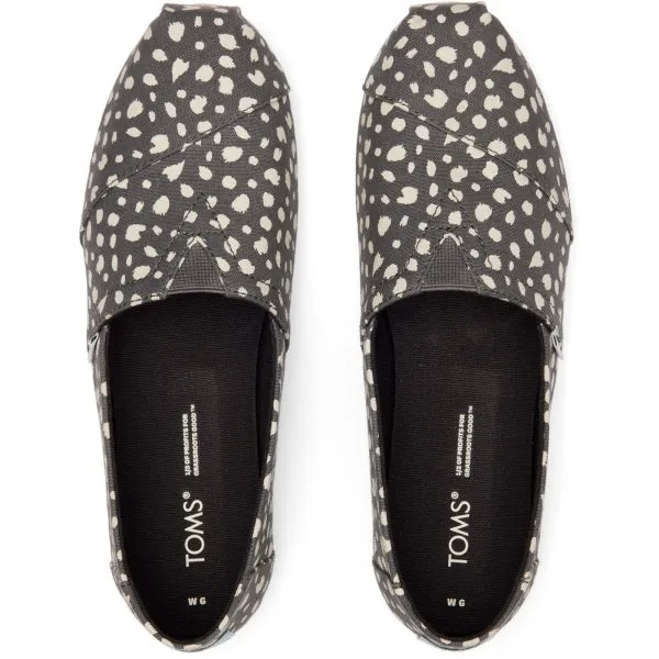 ALPARGATA WITH CLOUDBOUND Ladies Slip-On Textile Espadrilles Dark Grey