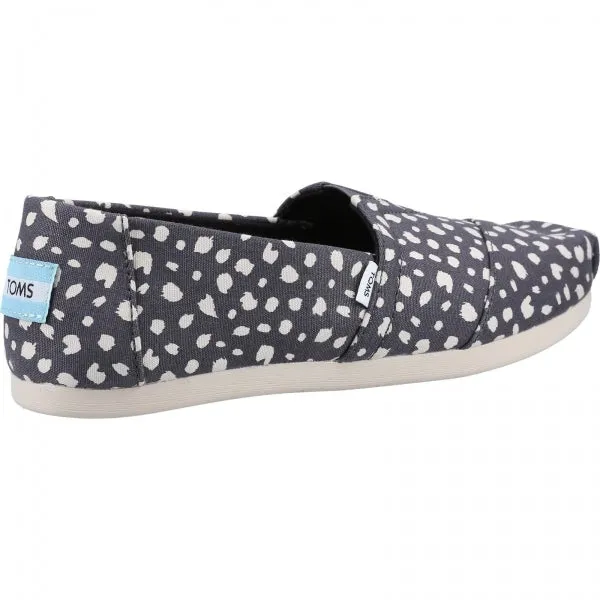 ALPARGATA WITH CLOUDBOUND Ladies Slip-On Textile Espadrilles Dark Grey