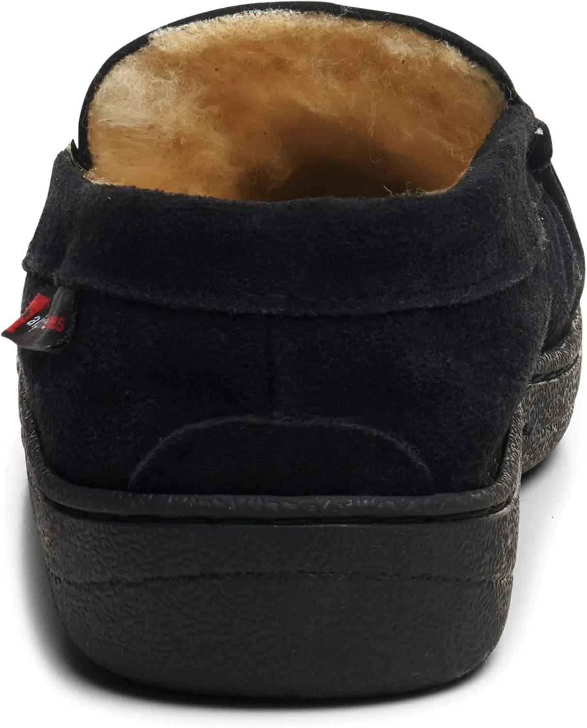 Alpine Swiss Yukon Mens Moccasin Slippers Genuine Suede Slip-On House Shoes Shearling Lining Comfy Stylish Indoor Footwear