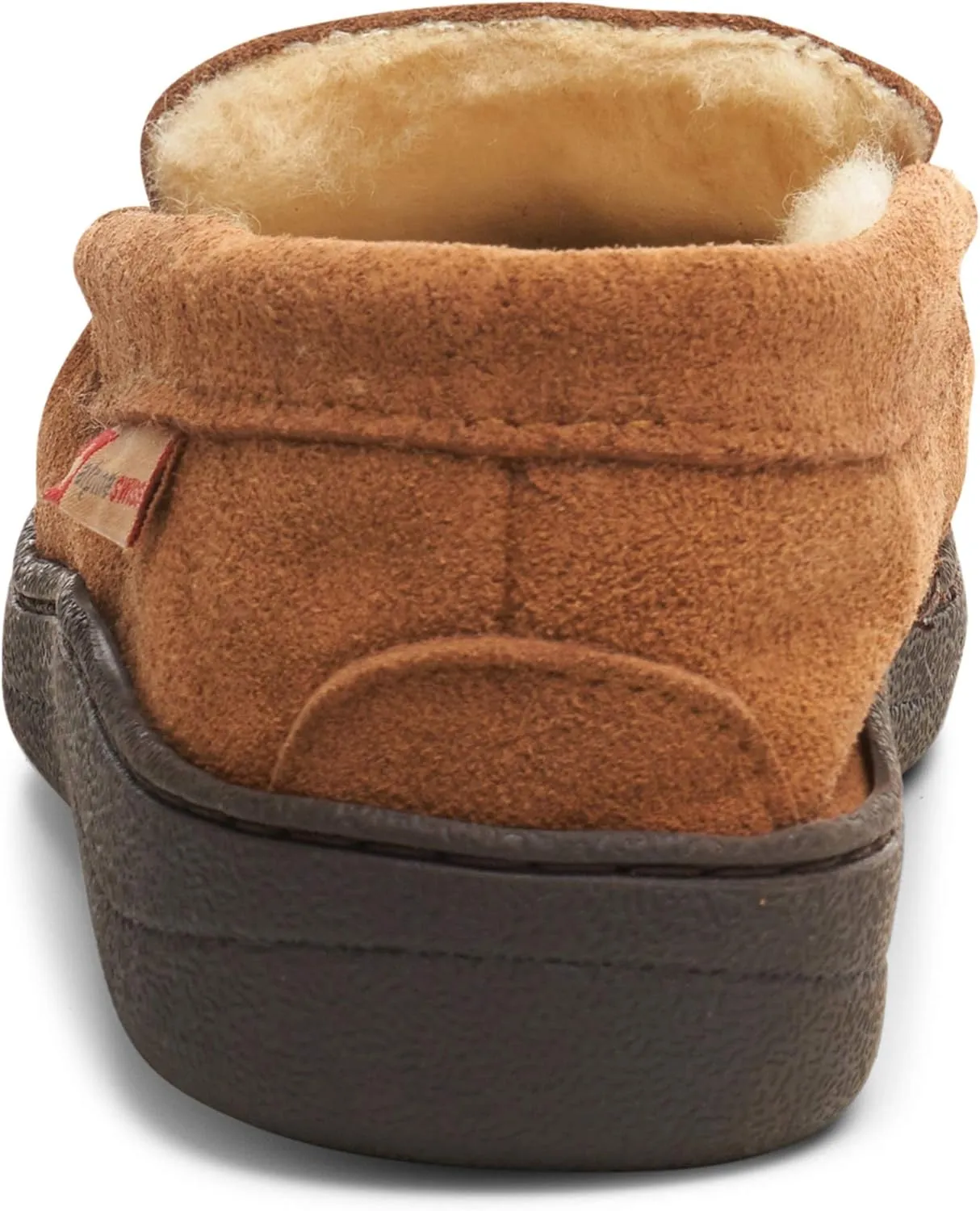 Alpine Swiss Yukon Mens Moccasin Slippers Genuine Suede Slip-On House Shoes Shearling Lining Comfy Stylish Indoor Footwear