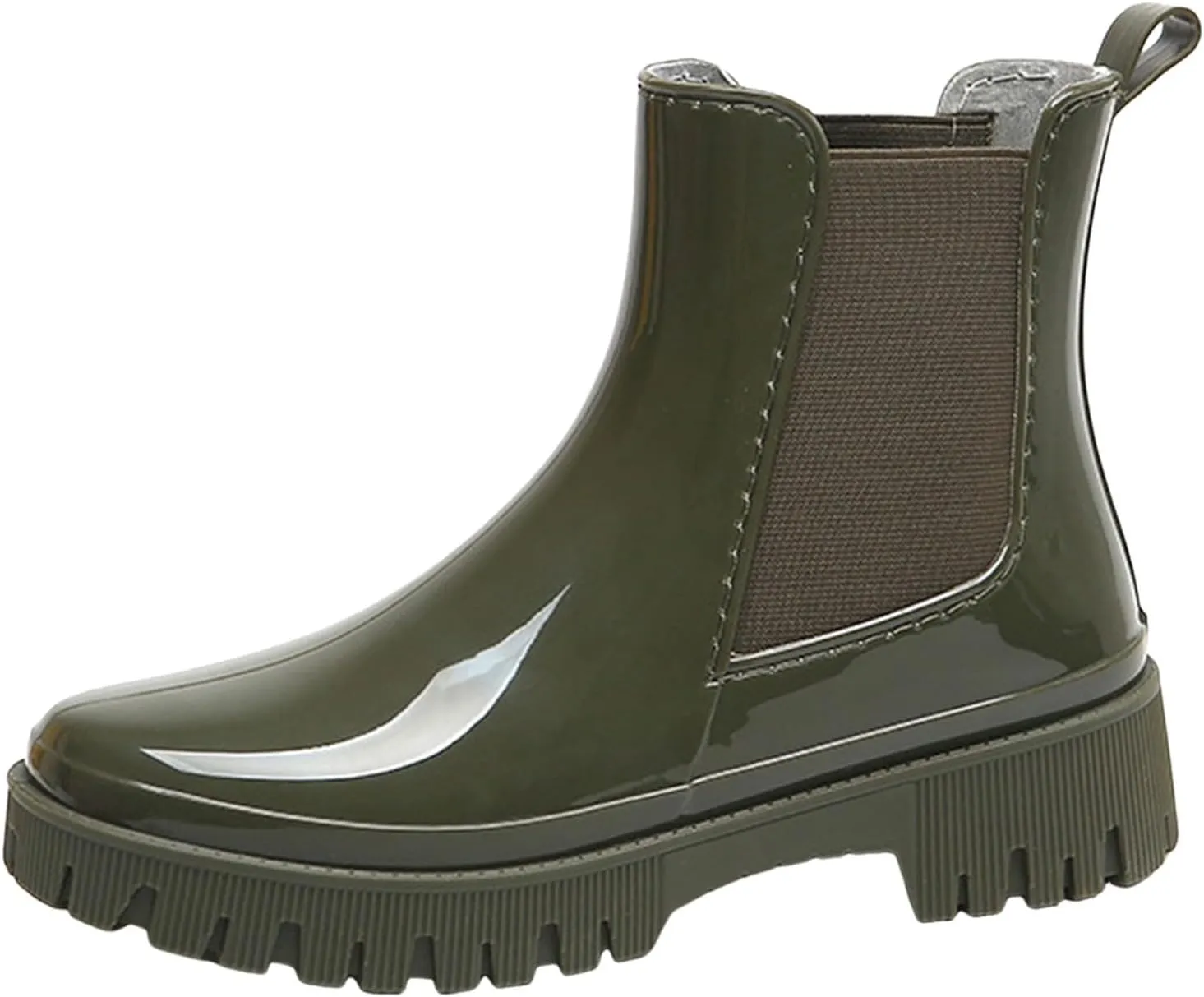 Ankle Boots for Women Mid Calf Boots Womens Fashion New Low Tube Outer Wear Waterproof Non-Slip Boots Rain Boots