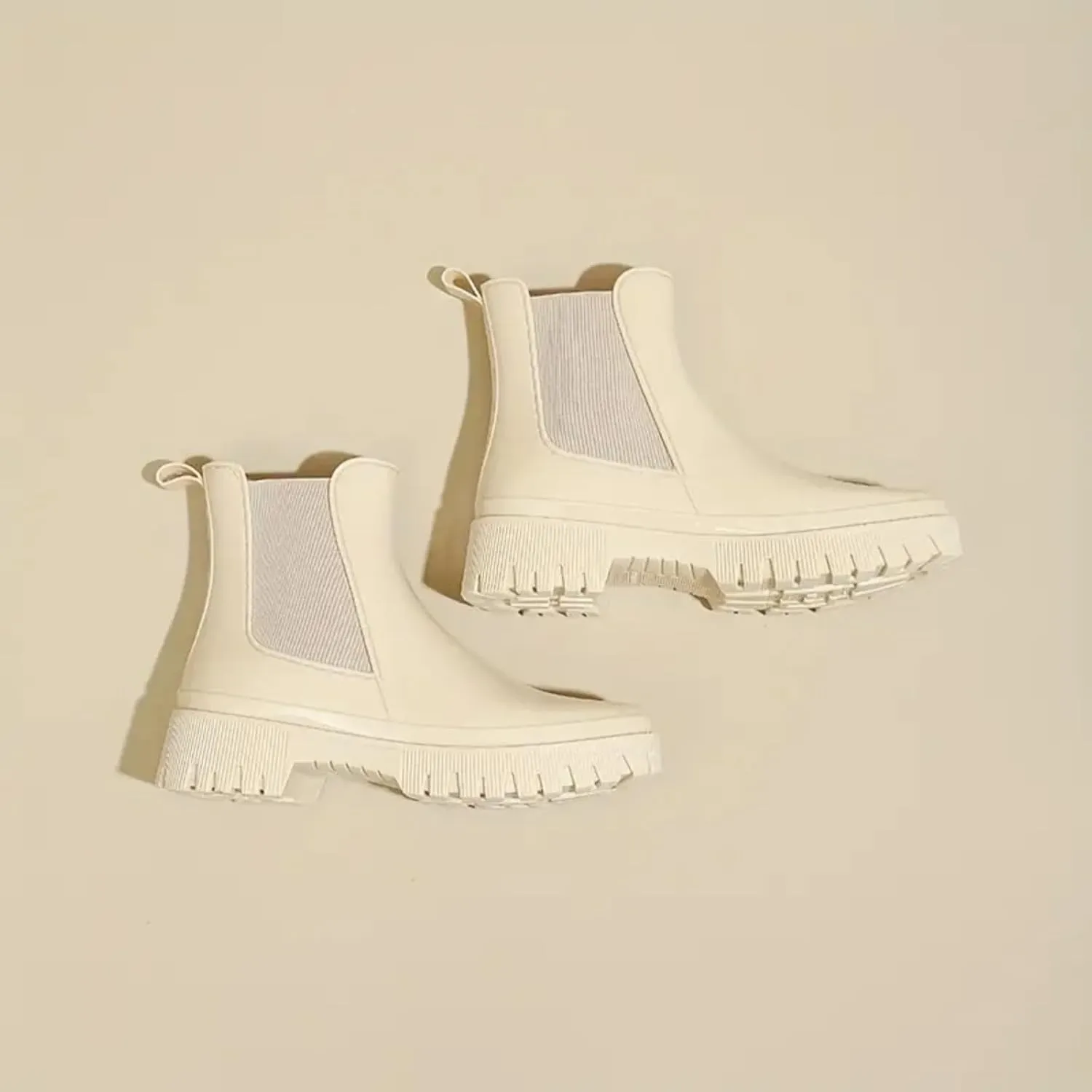 Ankle Boots for Women Mid Calf Boots Womens Fashion New Low Tube Outer Wear Waterproof Non-Slip Boots Rain Boots