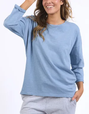 Annie Lightweight Top - Steel Blue