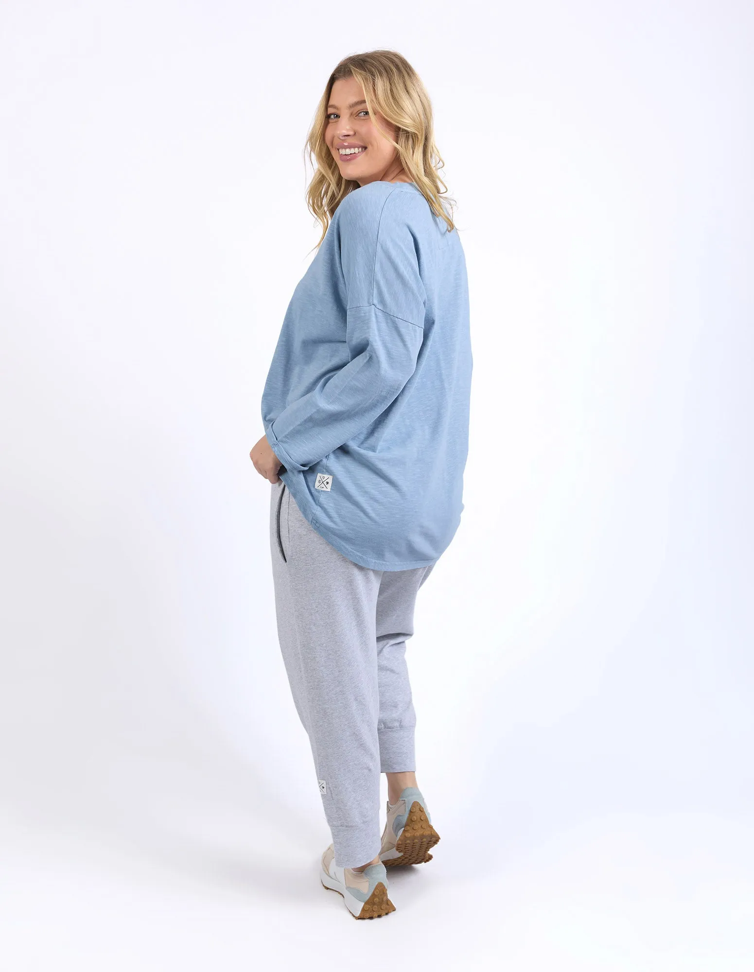 Annie Lightweight Top - Steel Blue