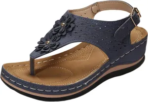 Avylays Orthopedic Sandals for Women, Women Comfortable Sandals Thong Dressy T-Strap Summer Sandals with Arch Support