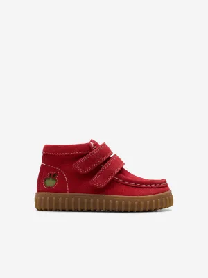 Baby Suede Apple Tor Hill Boots in Red