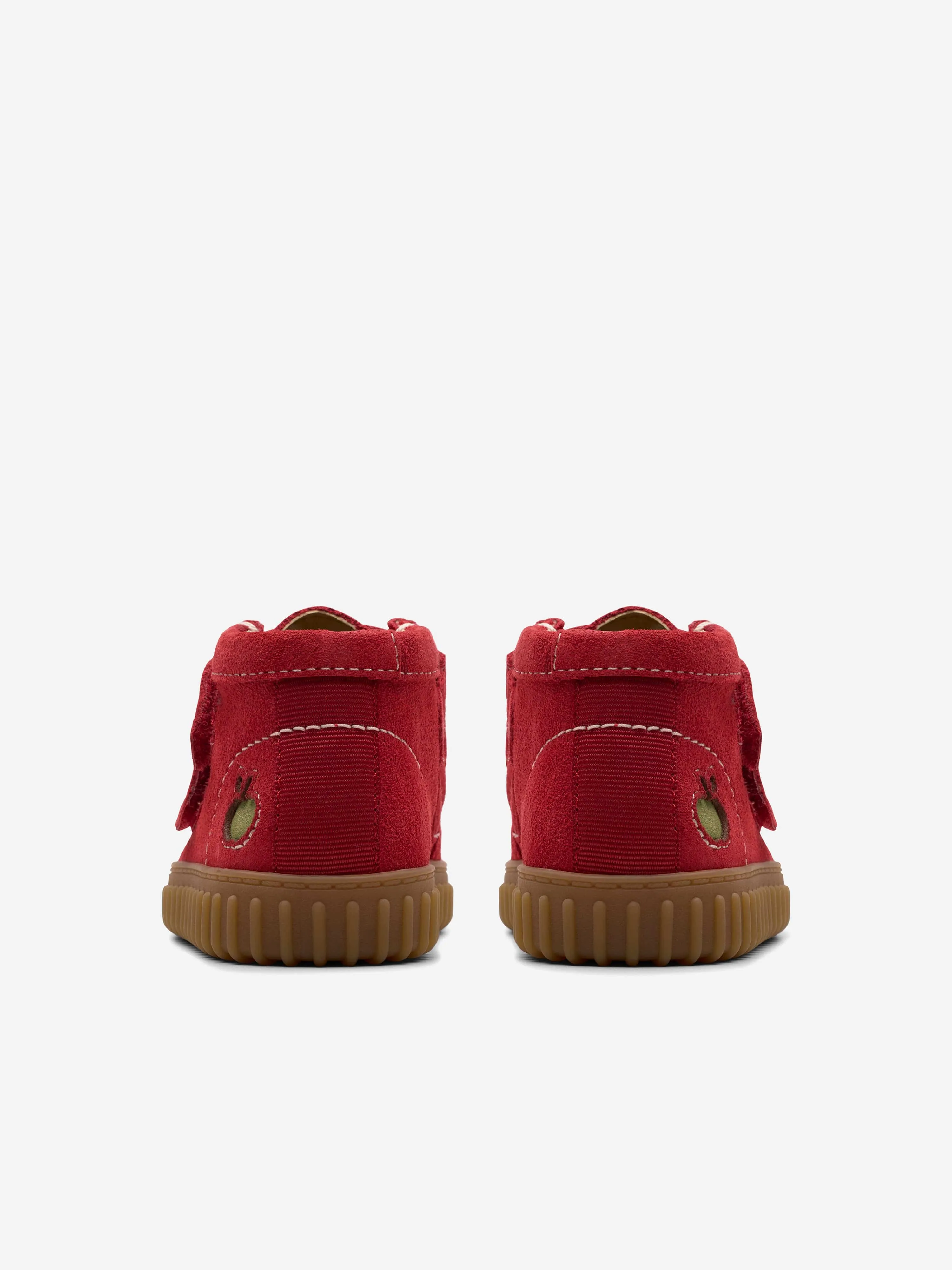 Baby Suede Apple Tor Hill Boots in Red