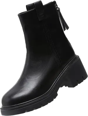 Black Booties for Women Cow Print Boots for Women Heel Boots for Women Flat Heel Cowboy Boots Women Womens Fall Booties and Ankle Boots Wedges Women's Wide Width Ankle Booties