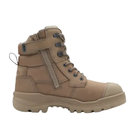 BLUNDSTONE 8063 RotoFlex 150mm Zip Safety Boot - Stone