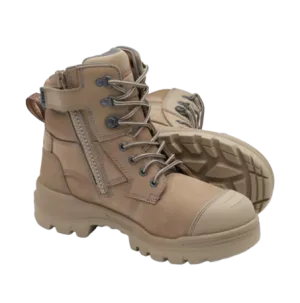 BLUNDSTONE 8063 RotoFlex 150mm Zip Safety Boot - Stone