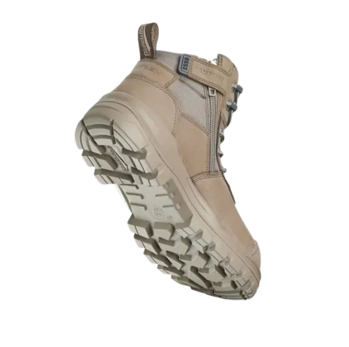 BLUNDSTONE 8553 Unisex RotoFlex Zip Safety Boot - Stone