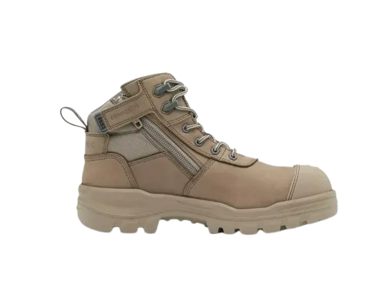 BLUNDSTONE 8553 Unisex RotoFlex Zip Safety Boot - Stone