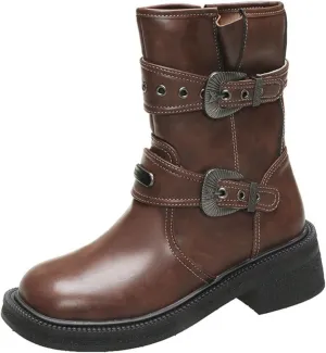 Boots Women Sexy Ankle Boots for Women Goth Boots Dark Brown Womens Boots Ankle Boots for Women No Heel 2024 Women's Black Ankle Boots Low Heel