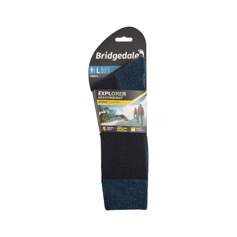 Bridgedale Men's Explorer Heavy Weight Merino Comfort Hiking Socks