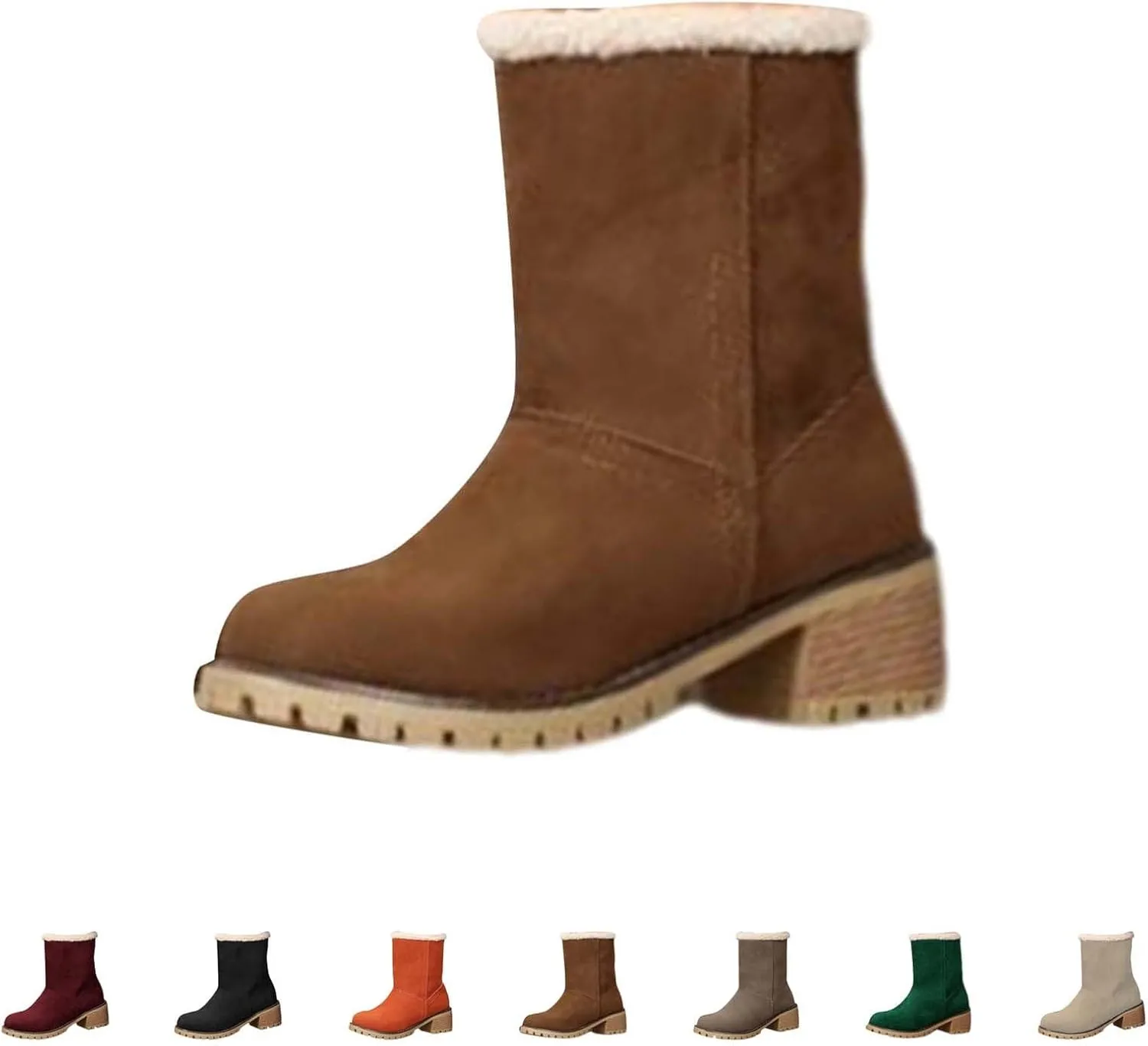 Brown Ankle Boots for Women Boots with Heels for Women Ladies Western Boots Leather Boots for Women Heel Womens Black Ankle Boots Arch Support Booties To Wear with Dresses Narrow Ankle