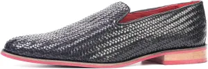 Carlos Santana Gibson Weave Loafer for Men | Calfskin Leather Upper | Ortholite? Footbed & Lightweight Rubber Outsole
