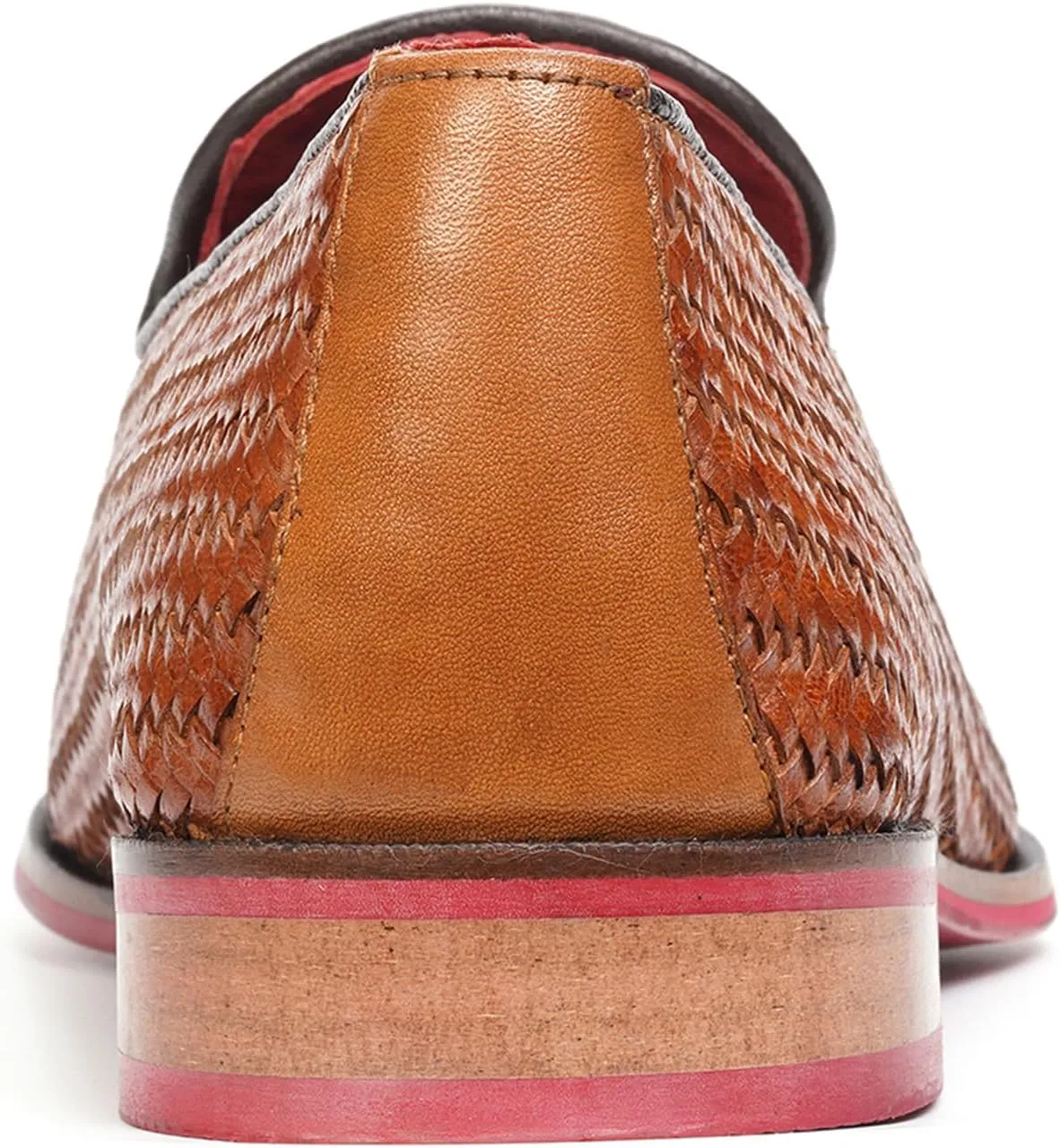 Carlos Santana Gibson Weave Loafer for Men | Calfskin Leather Upper | Ortholite? Footbed & Lightweight Rubber Outsole