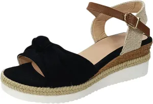 Cathalem Orthopedic Wedge Sandals for Women Open Toe Ankle Strap Platform Sandals Casual Strappy Sandals Zipper Summer Dressy Beach Sandals