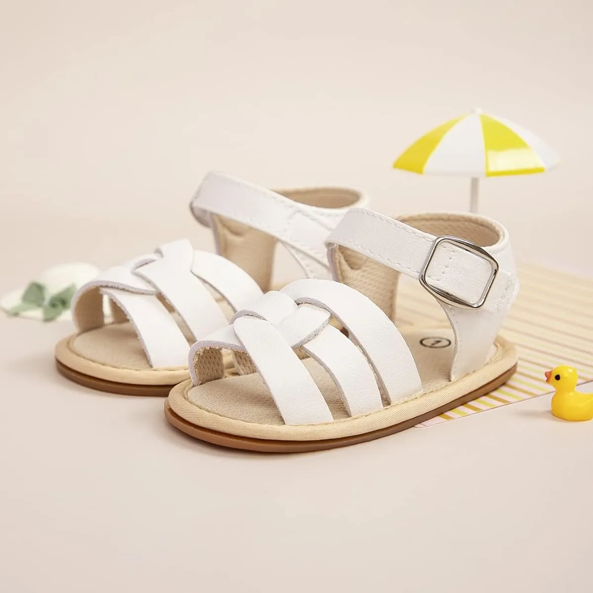 CENCIRILY Infant Baby Girls Boys Sandals Summer Beach Outdoor Bowknot Soft Rubber Sole Toddler Princess Dress Flats Walking Shoes