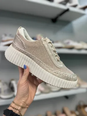 Champagne Shimmer Sneakers