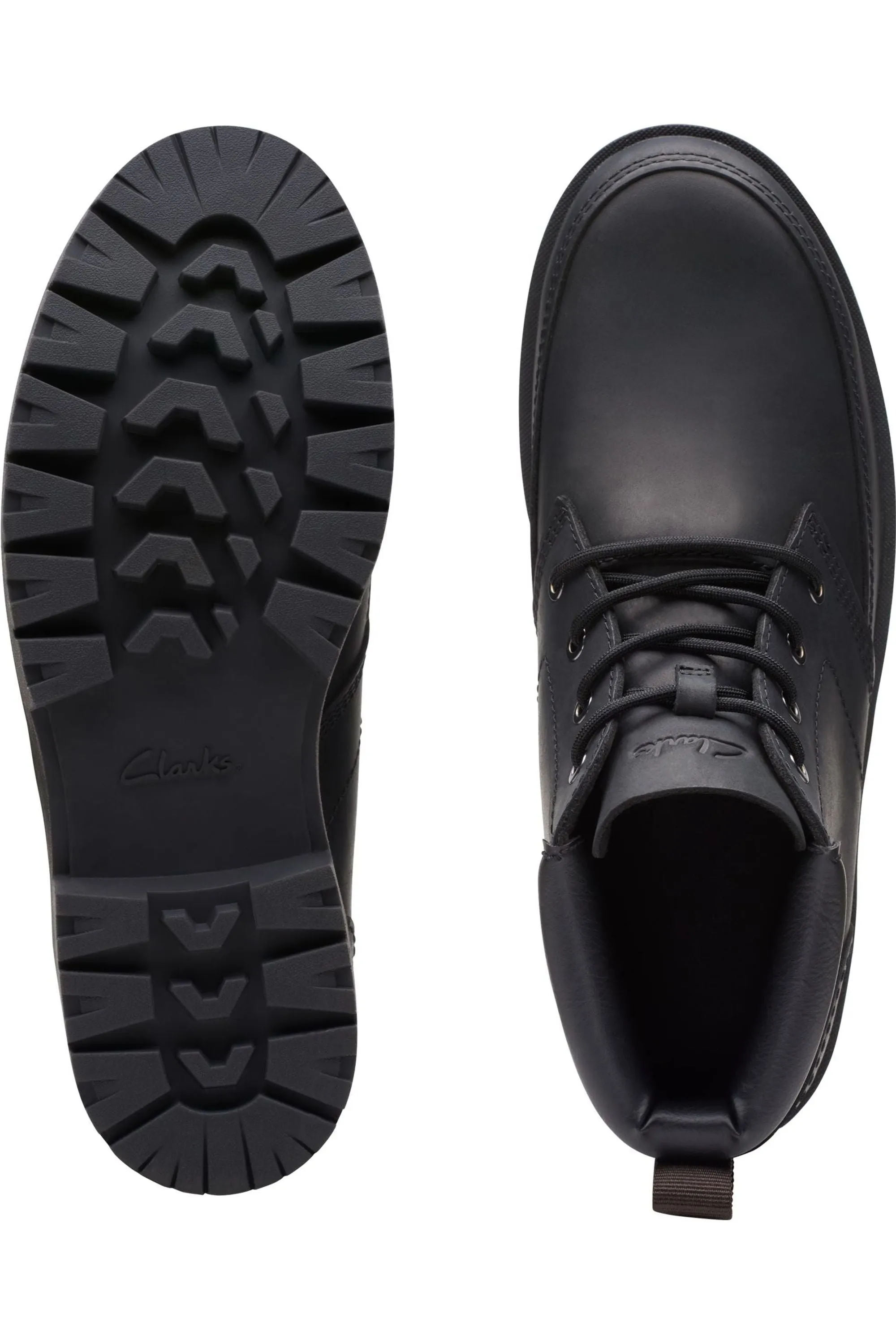 Clarks Rossdale Mid in Black Leather