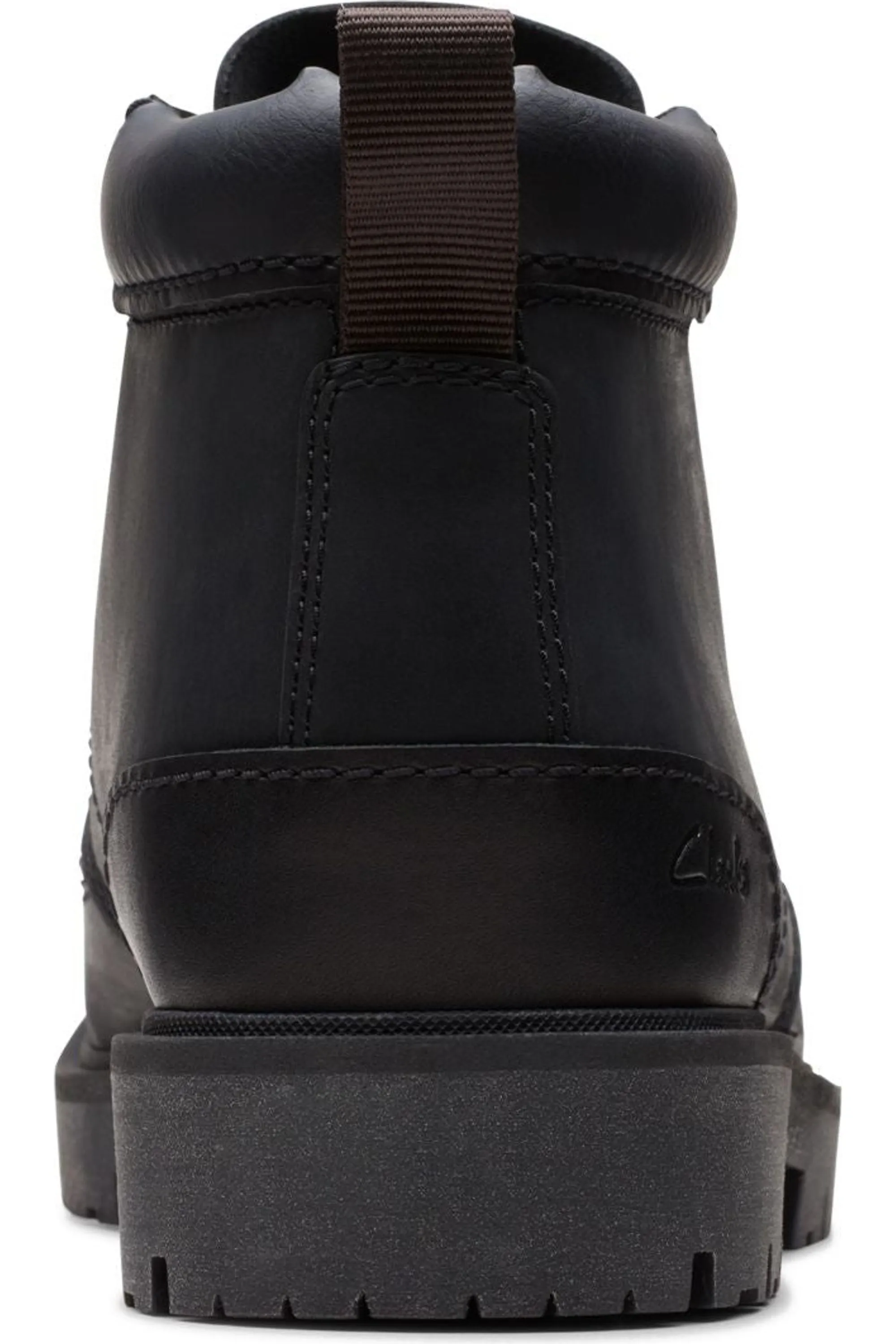 Clarks Rossdale Mid in Black Leather