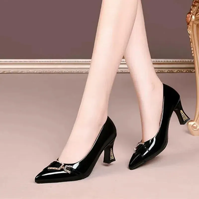 Classic Crystal Shining High Heel Pumps