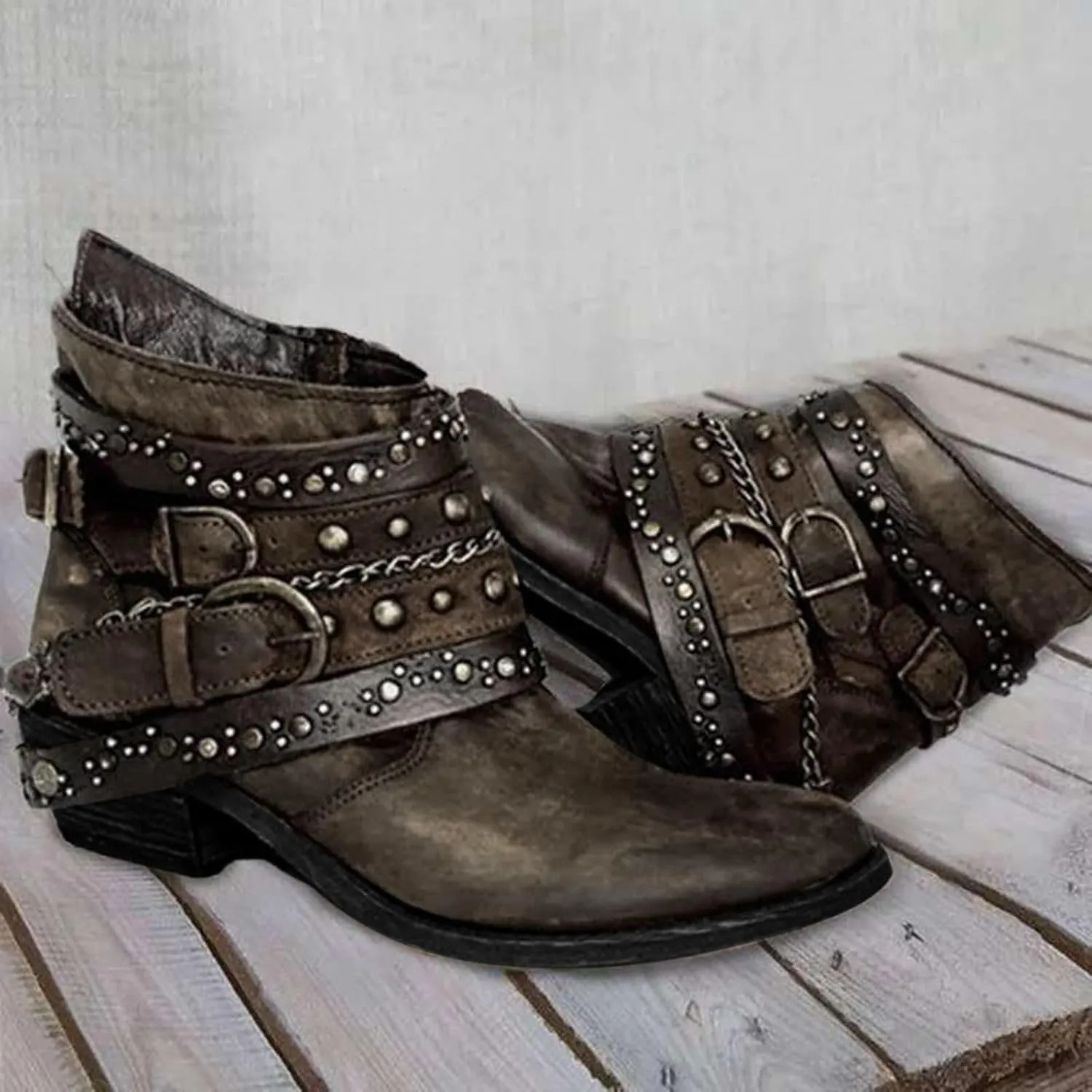 Combat Boots Womens Ankle Ankle Booties for Women Dressy Womens Fashion Boots Fall Work Boot Shoe Laces Men Fashion Round Toe Lug Sole Low Heel Chelsea Fashion