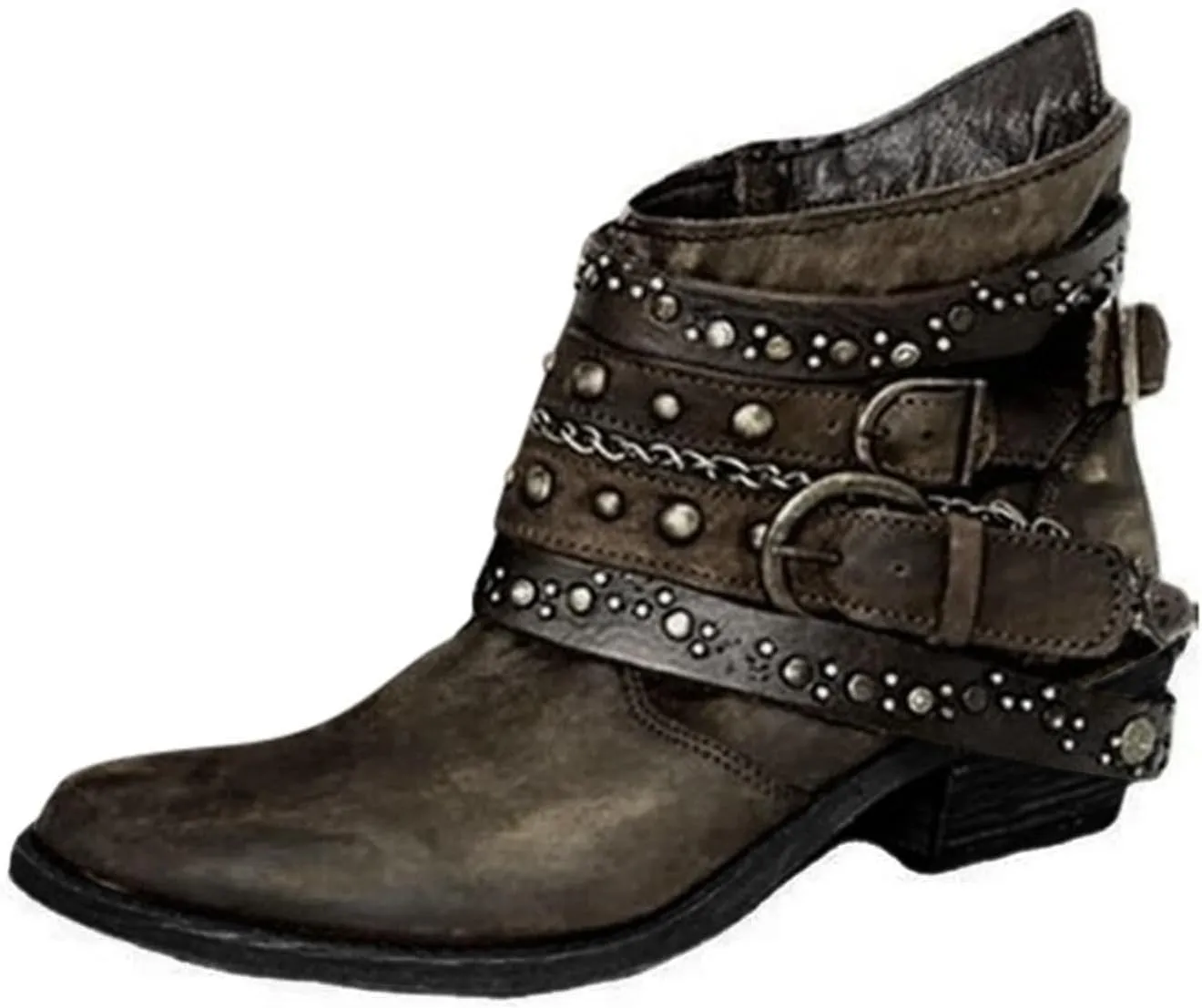 Combat Boots Womens Ankle Ankle Booties for Women Dressy Womens Fashion Boots Fall Work Boot Shoe Laces Men Fashion Round Toe Lug Sole Low Heel Chelsea Fashion