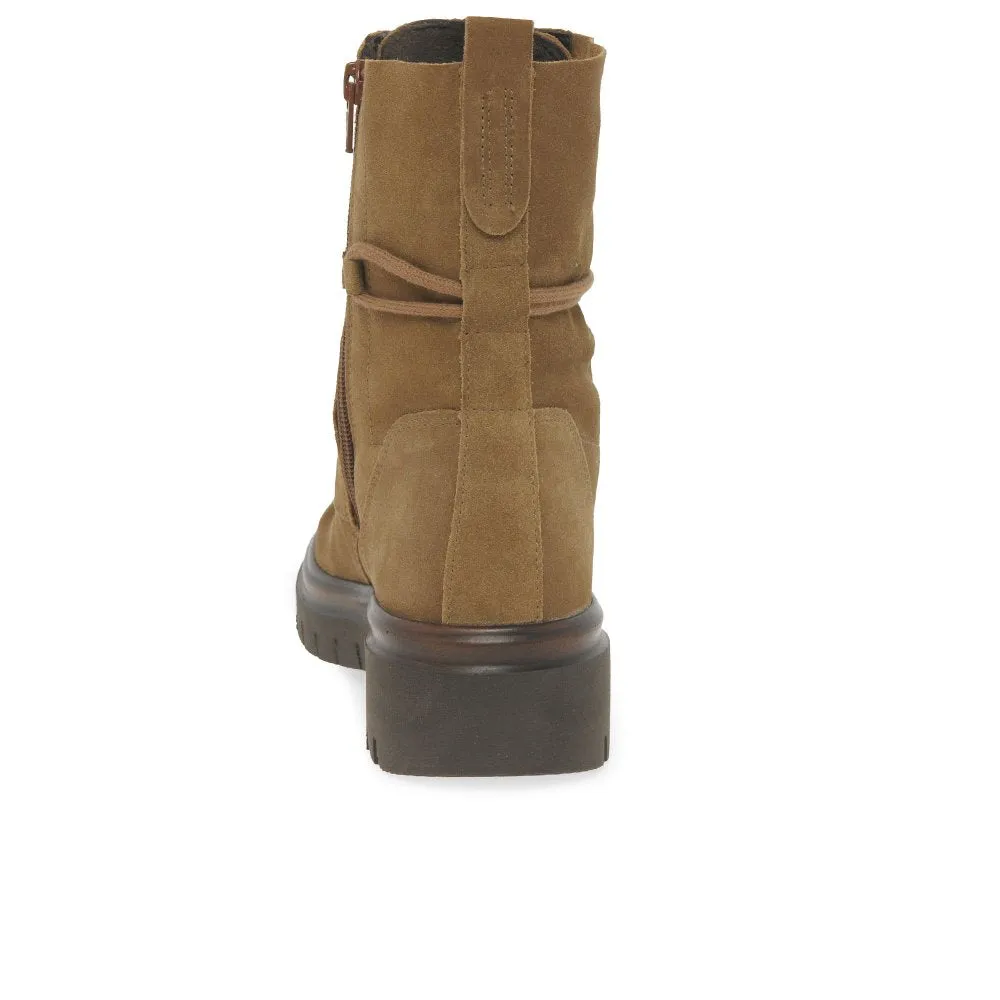 Conference Tan Suede Boots
