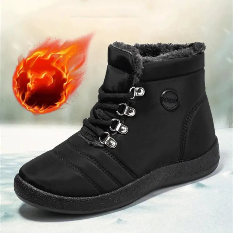Cuzcare Winter Snow Boots Plush Women Orthopedic Shoes