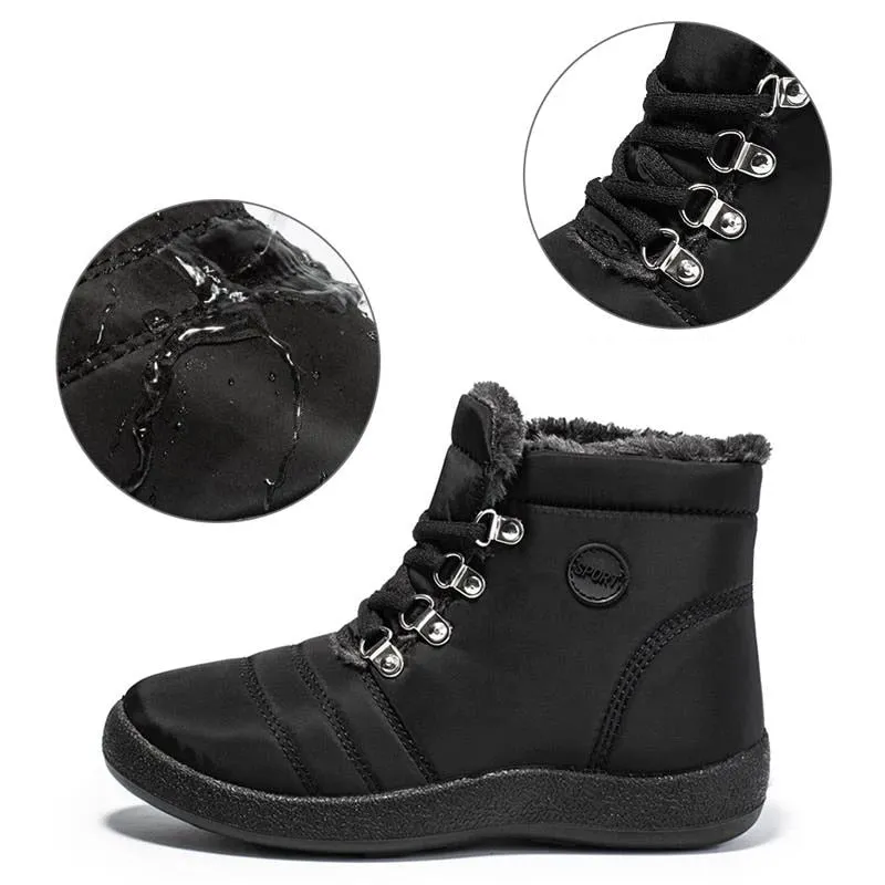 Cuzcare Winter Snow Boots Plush Women Orthopedic Shoes