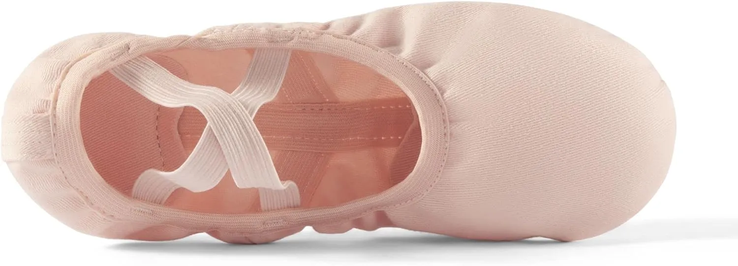 Dance Women's Ballet Shoes Stretch Canvas Dance Slippers Split Sole for Girls/Adult
