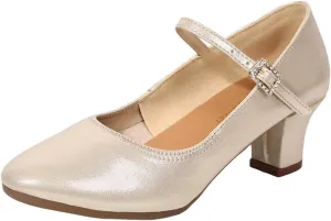 Dancing Fashion Ballroom Prom Shoes Dance Women Latin Women's sandals Women Sandals Size 6 Two Strap (Gold, 6)