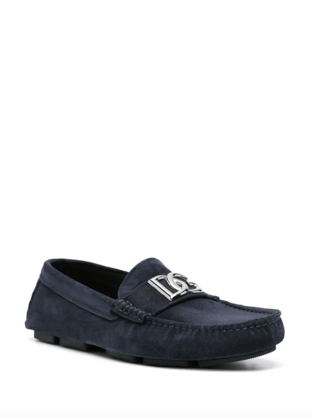 Dolce & Gabbana logo-lettering loafers