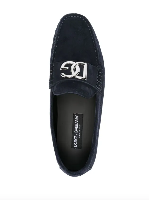 Dolce & Gabbana logo-lettering loafers