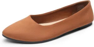 DREAM PAIRS Women??s Flats Comfortable Slip On Business Work Office Casual Suede Ballet Flats Pointed Toe Dress Shoes