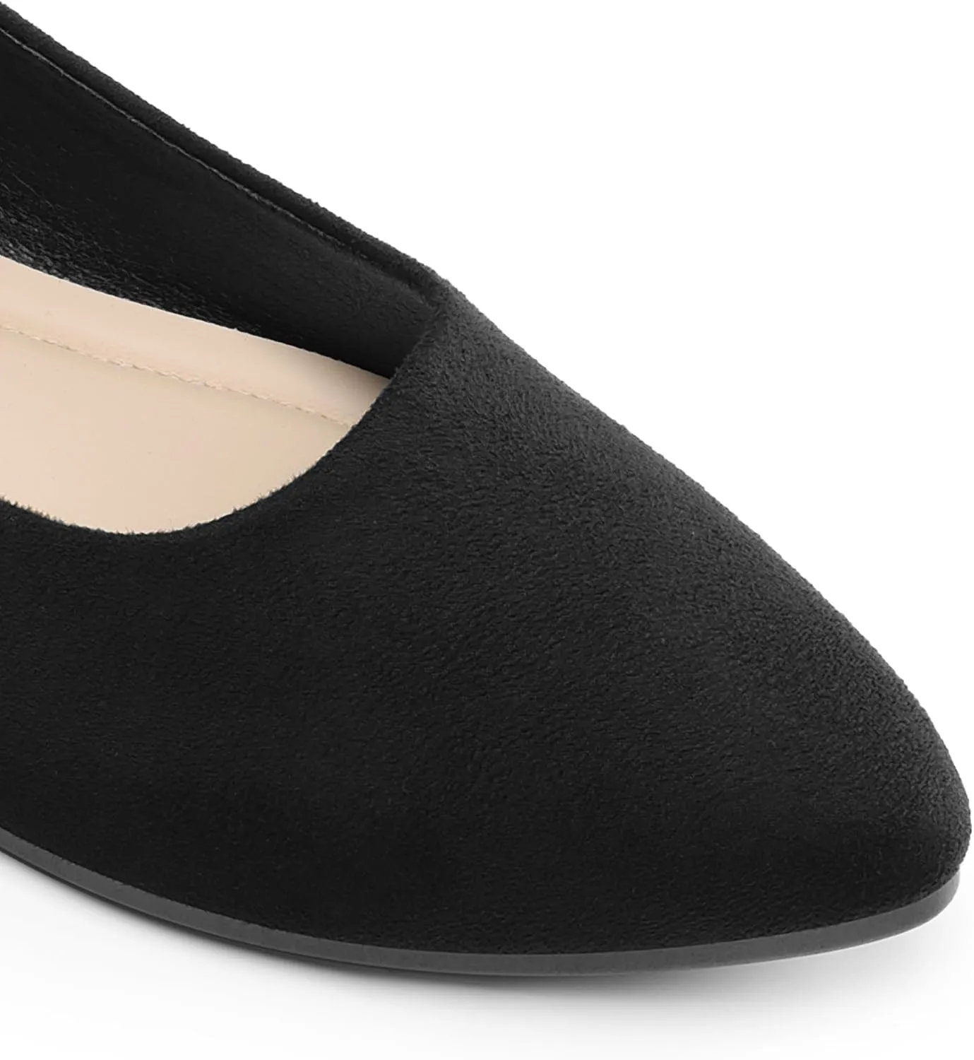 DREAM PAIRS Women??s Flats Comfortable Slip On Business Work Office Casual Suede Ballet Flats Pointed Toe Dress Shoes