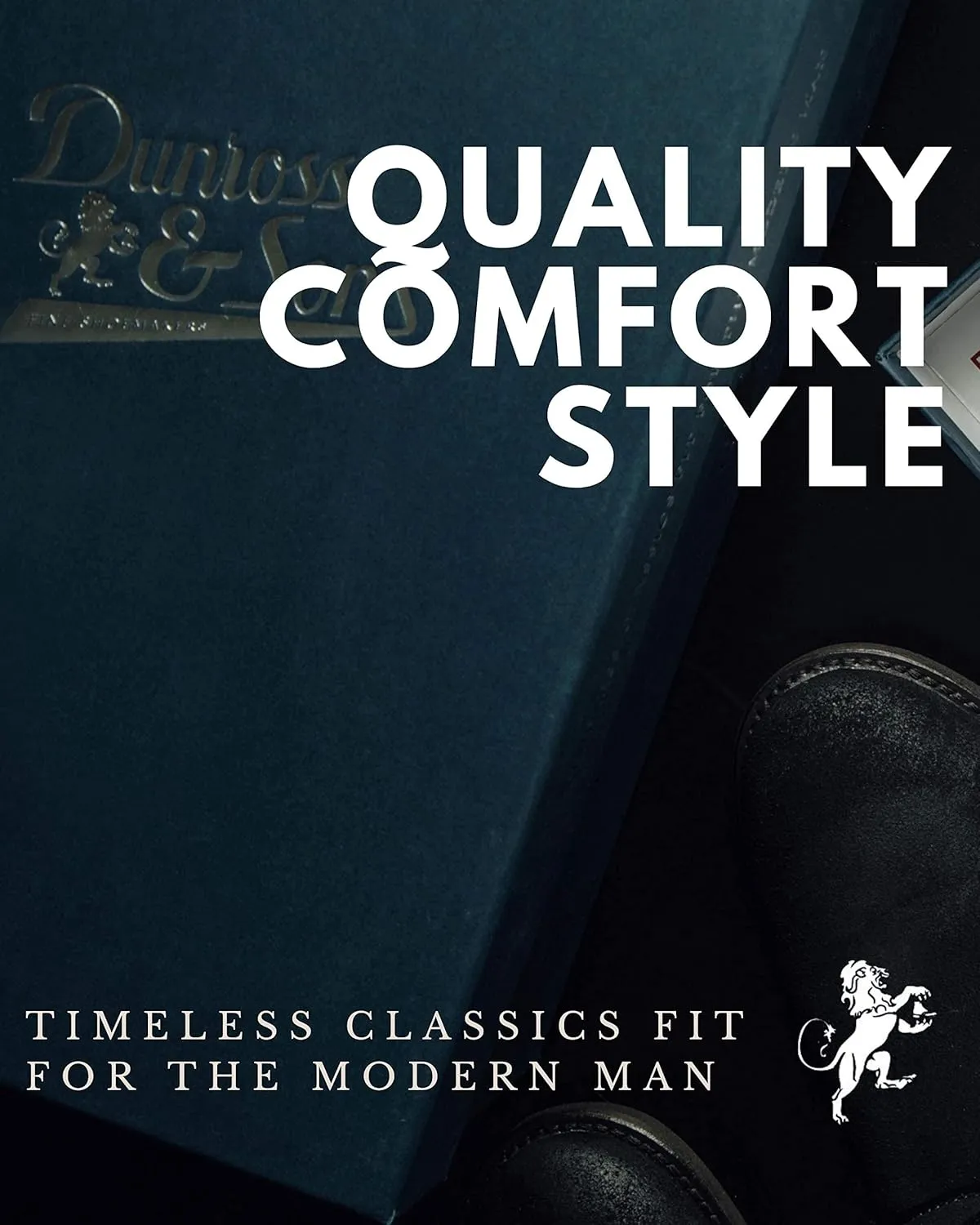 Dunross & Sons Boots For Men. Leather Boots For Men. Austin Mens Lace-Up Boot. Combat Boots For Men. Black Boots. Mens Gifts