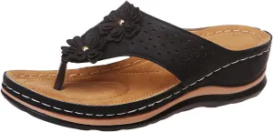 Eduavar Sandals for Women Dressy Summer, Orthopedic Sandals for Women Comfortable Open Toe Flip Flops Casual Beach Sandals
