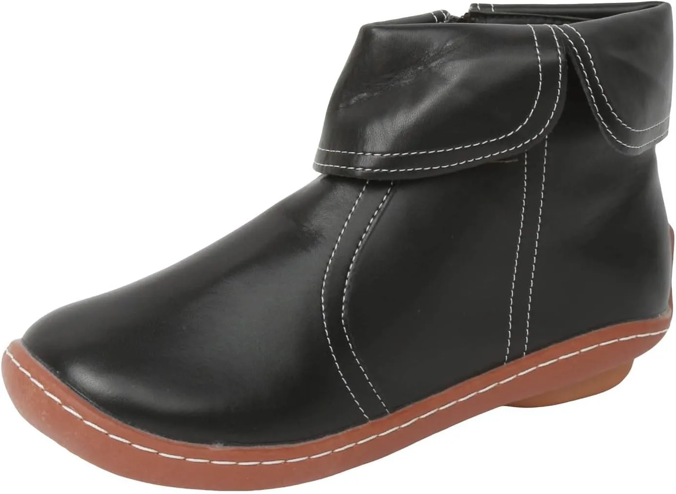 Fall Boots for Women 2024 Ankle Boots Retro Round Toe Fashion Comfortable Flat Side Zipper Lightweight Fall Boots