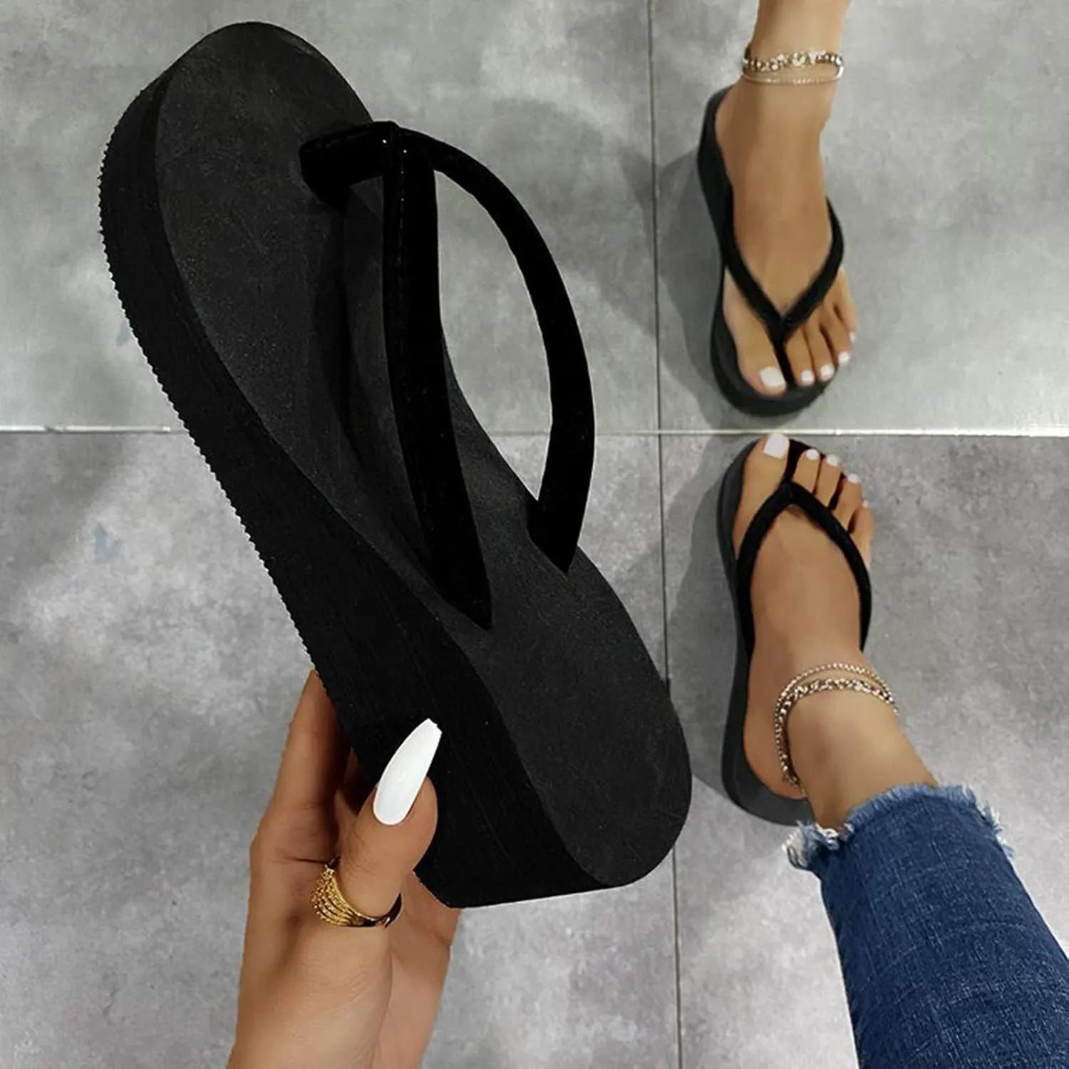 Flip Flops Women Womens Orthopedic Sandals with Arch Support Casual Comfortable Thong Sandal with Arch Support